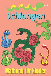Schlangen Malbuch für Kinder