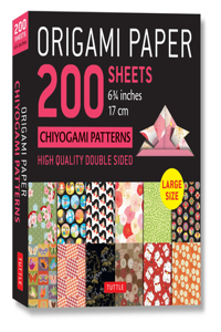 Origami Paper 200 Sheets Chiyogami Patterns 6 3/4 (17cm)