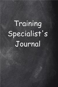 Training Specialist's Journal Chalkboard Design Lined Journal Pages