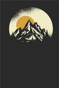 Mountain Camp Silhouette