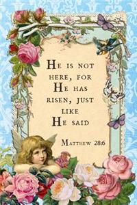 He Is Not Here, For He Has Risen, Just Like He Said