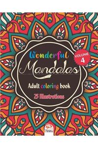 Wonderful Mandalas 4 - Adult coloring book