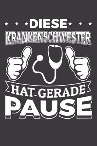 Diese Krankenschwester hat gerade Pause