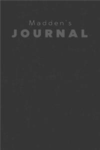 Madden's Journal