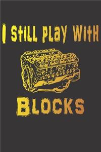 Notebook for car auto mechanic tuner and racer blocks