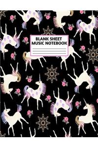 Blank Sheet Music Notebook