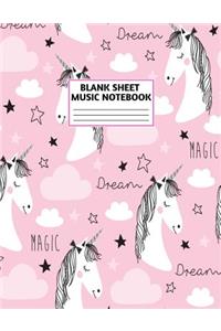 Blank Sheet Music Notebook