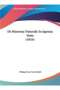 De Historiae Naturalis In Japonia Statu (1824)