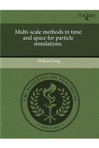 Multi-Scale Methods in Time and Space for Particle Simulations.