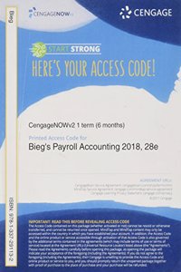 Cnowv2, 1 Term Printed Access Card for Bieg/Toland's Payroll Accounting 2018, 28th