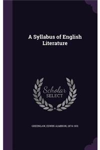 A Syllabus of English Literature