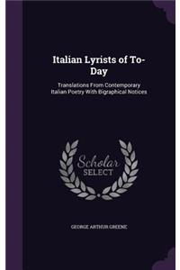 Italian Lyrists of To-Day