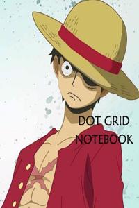 Dot Grid Notebook Luffy: 110 Dot Grid Pages