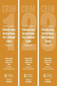 North Carolina Pattern Jury Instructions for Criminal Cases, 2020 Edition