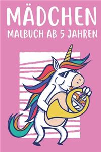 Mädchen Malbuch ab 5 Jahren