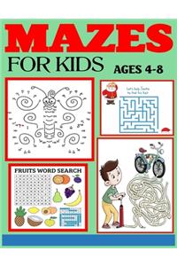 Mazes for Kids Ages 4-8