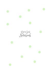 Green Pastel Stylish Modern Dotted Notebook, Dot Grid Sketcher (8.5 x 11) Large Journal