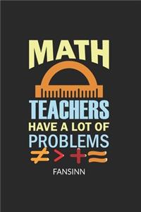 Funny School Math Teacher Notebook