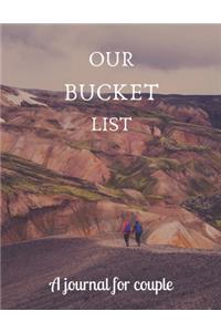 Our bucket list A journal for couple