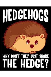 Hedgehogs Why Don't They Just Share The Hedge?