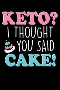 Keto I Thought You Said Cake?