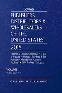 Publishers, Distributors & Wholesalers in the Us - 2 Volume Set, 2018