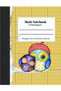 Math Notebook 1/2 Inch Squares