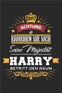 Achtung Erheben Sie sich Seine Majestät Harry Betritt den Raum