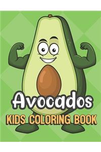 Avocados Kids Coloring Book