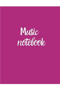 Blank Sheet Music Notebook, Notebook for Musicians, Music Composition Notebook