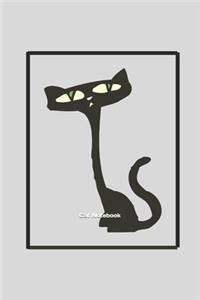 Cat Notebook Checkered