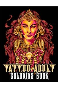 Tattoo Adult Coloring Book