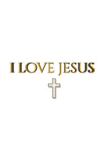 i love jesus Minamilist creative blank journal