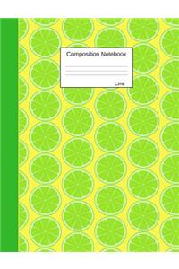 Lime Composition Notebook