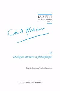 Dialogues Litteraires Et Philosophiques