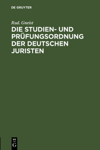 Die Studien- Und Prüfungsordnung Der Deutschen Juristen