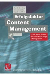 Erfolgsfaktor Content Management