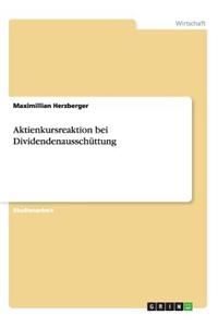 Aktienkursreaktion bei Dividendenausschüttung