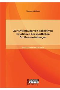Zur Entstehung von kollektiven Emotionen bei sportlichen Großveranstaltungen