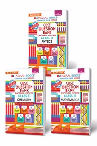 Oswaal CBSE Question Bank Class 11 Physics, Chemistry, Math (Set of 3 Books) (For 2023 Exam)
