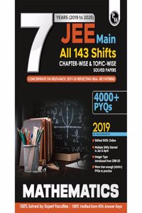 PW JEE Main 7 Years (2019-2025) Mathematics Chapterwise and Topicwise PYQs For 2026 (Paperback, Physics Wallah (PW))