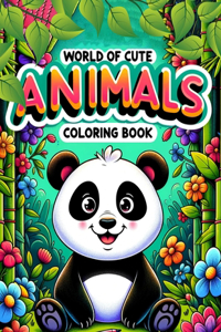 World of Cute Animals Coloring book