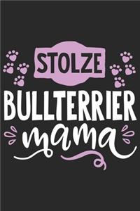 Stolze Bullterrier Mama