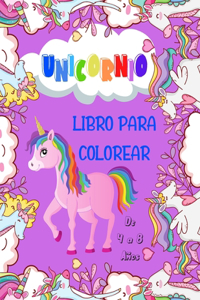 Unicornio Libro para colorear: De 4 a 8 años - 99 dibujos de unicornios - Gran formato, 21,6x28 cm