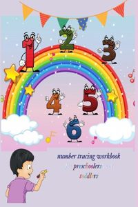 number tracing workbook for preschoolers and toddlers