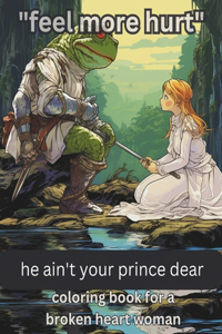 Sarcastic coloring book for a broken heart woman