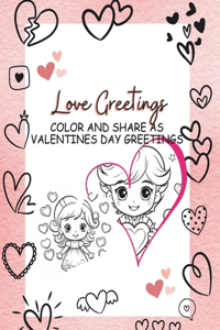 Valentines Day Theme Greetings Book