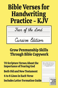 Bible Verses for Handwriting Practice - KJV: Fear of the Lord Cursive Edition