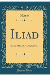 Iliad: Books XIII-XXIV; With Notes (Classic Reprint)