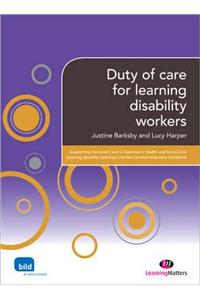 Duty of care for learning disability workers